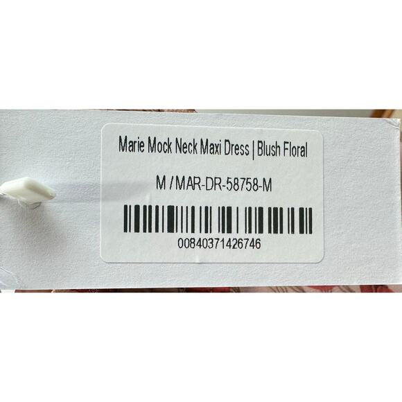 Baltic Born NEW Marie Smock Neck Puff Sleeve Maxi Dress Women’s‎ Size M Floral - Picture 8 of 10